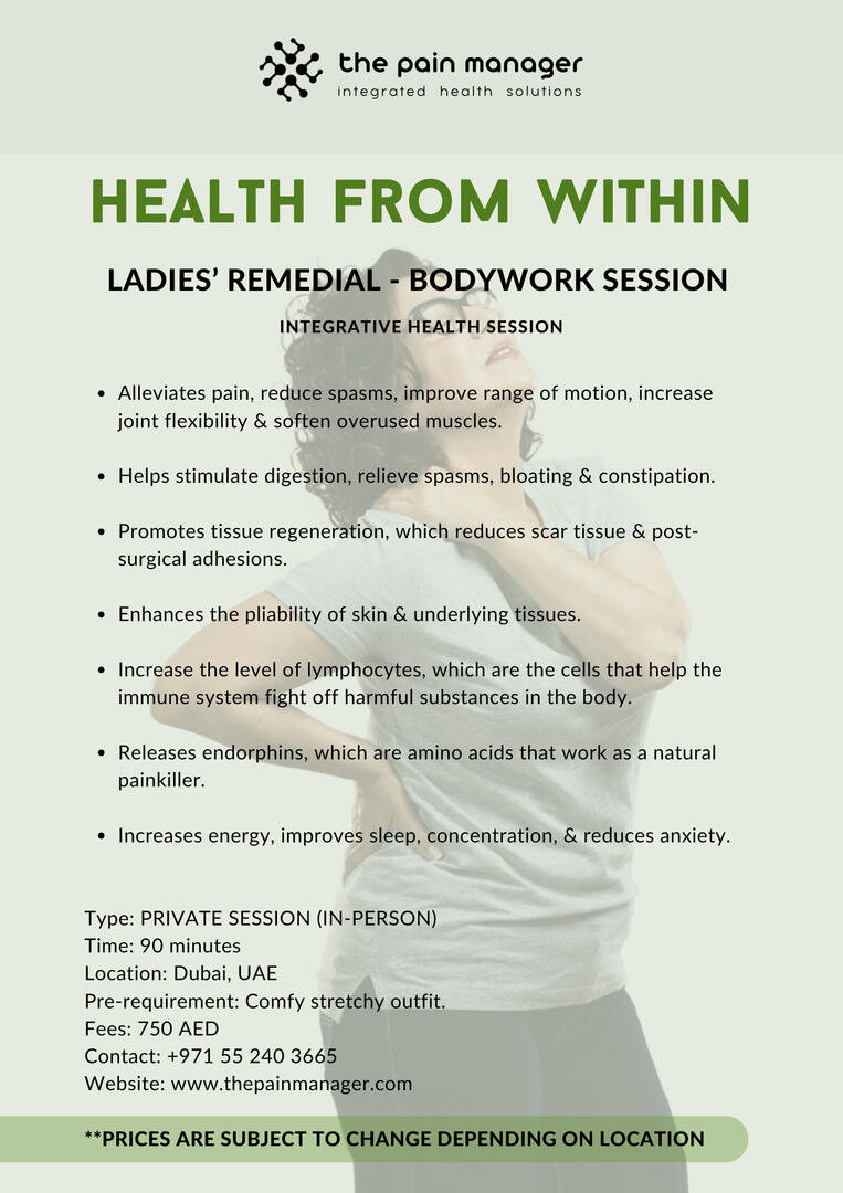 ladies' remedial bodywork session ladies' remedial bodywork session