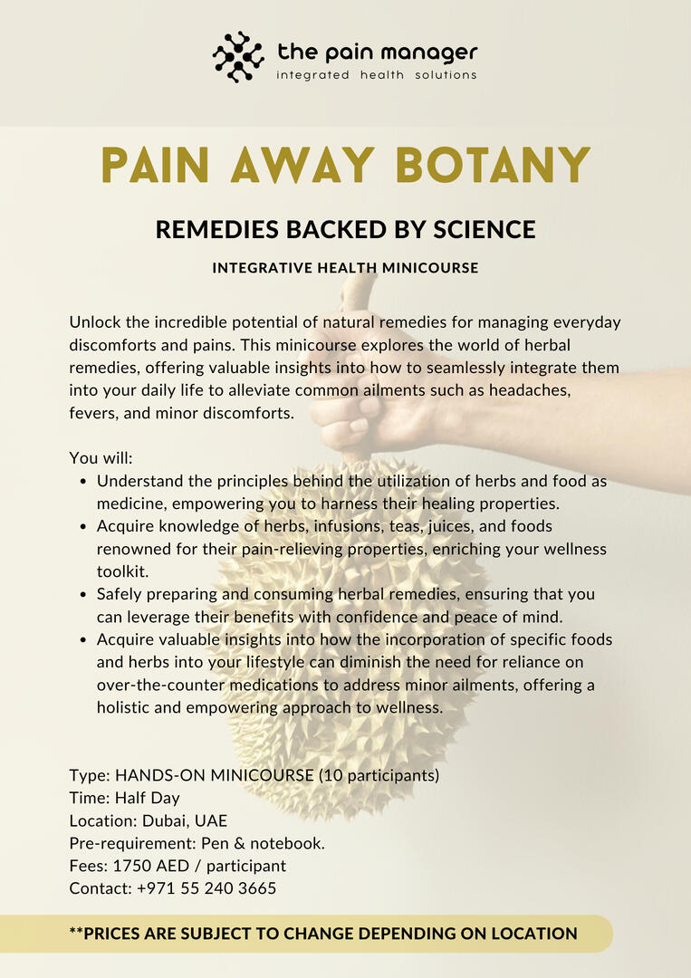 food and herbal remedies minicourse