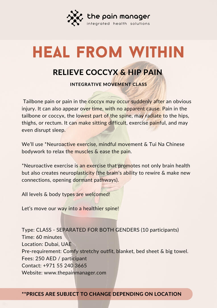 coccyx & hip pain group class coccyx & hip pain group class