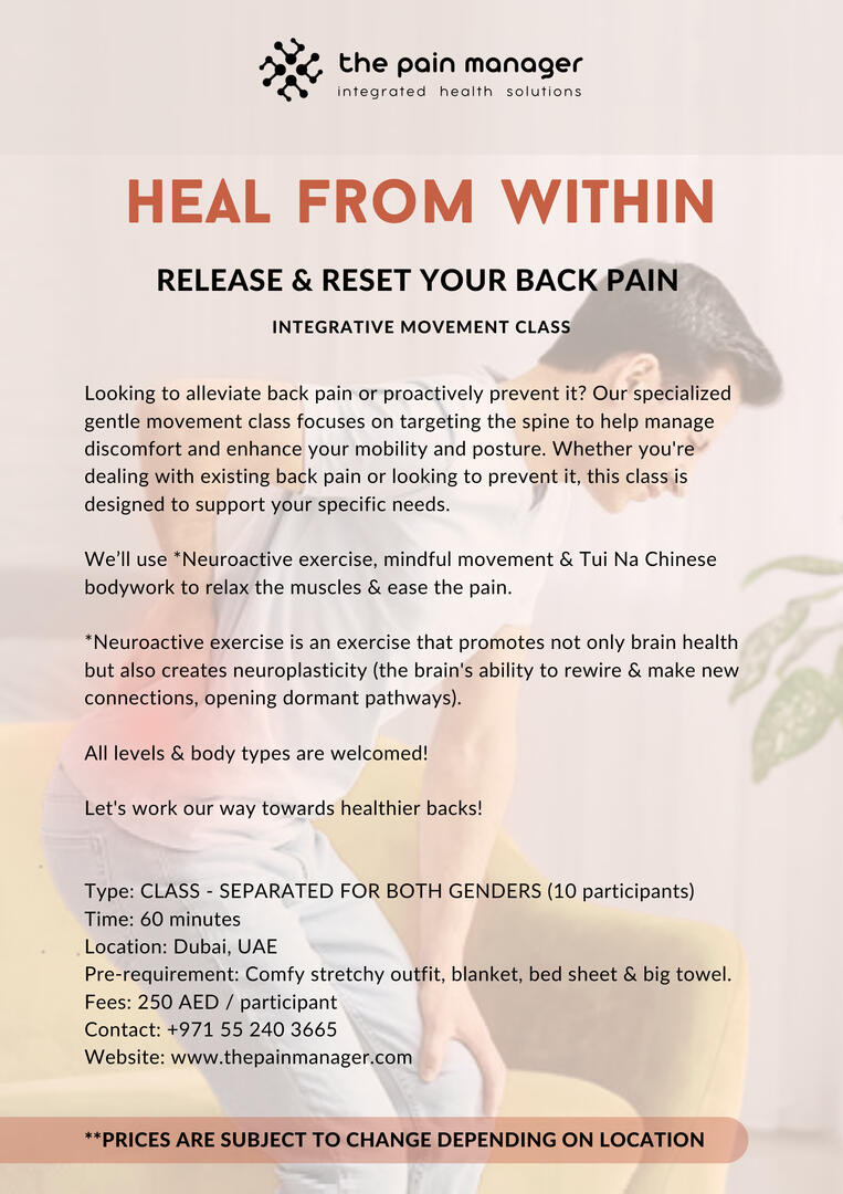 middle & lower back pain group class middle & lower back pain group class