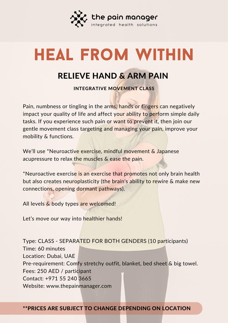 hand & arm pain group class hand & arm pain group class
