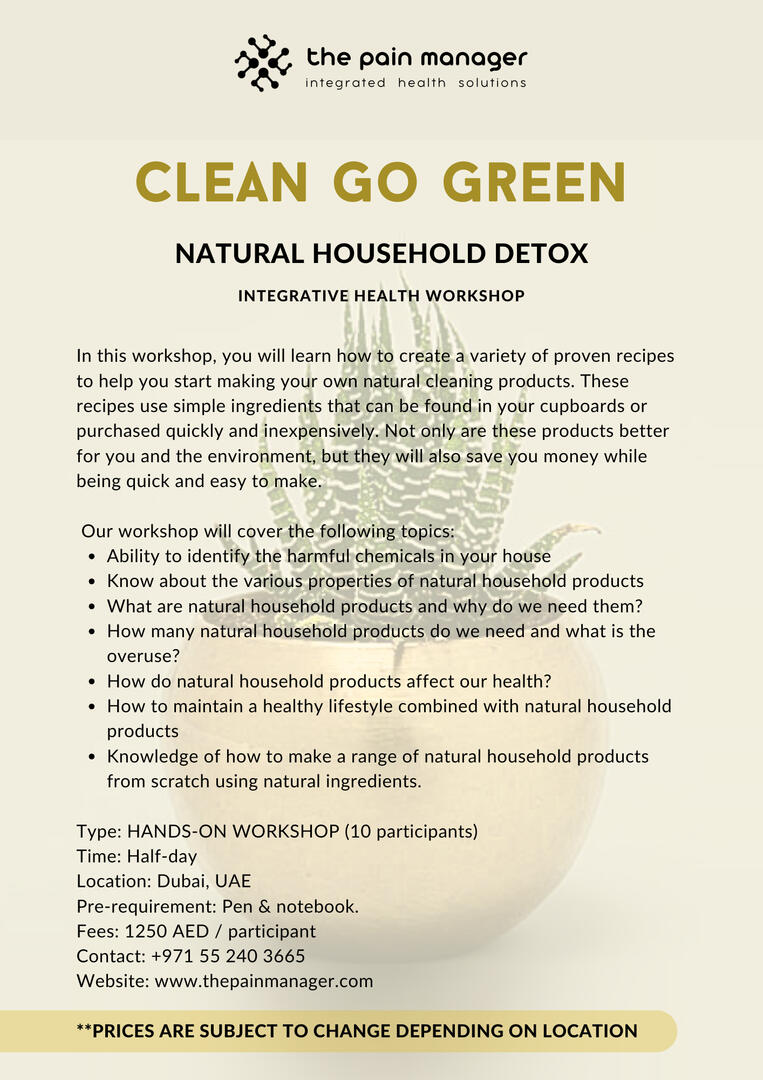 home detox and natural household products making workshop